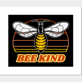 Bee Kind Vintage Style Posters and Art